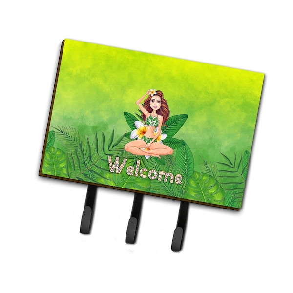 Carolines Treasures Welcome Lady in Bikini Summer Leash or Key Holder BB7457TH68 - main